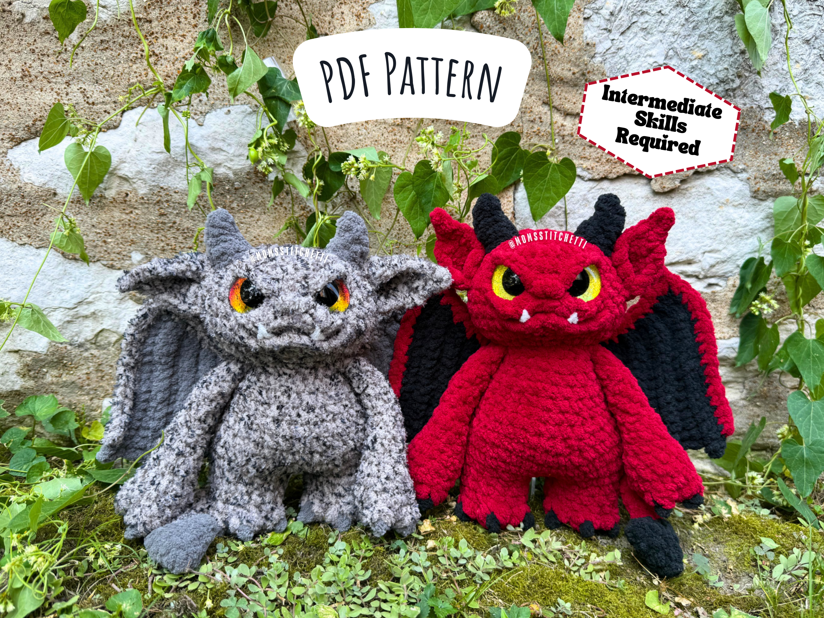 ハルメ様用　OHGA CROCHET Gargoyle & Devil Crochet Pattern – Moms Stitchetti