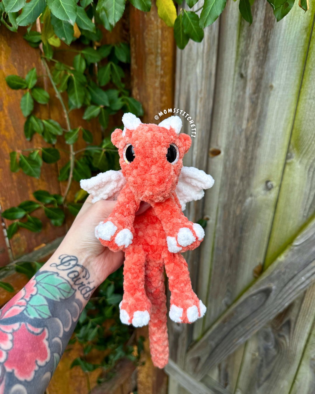 Orange Mini Dragon Plushie