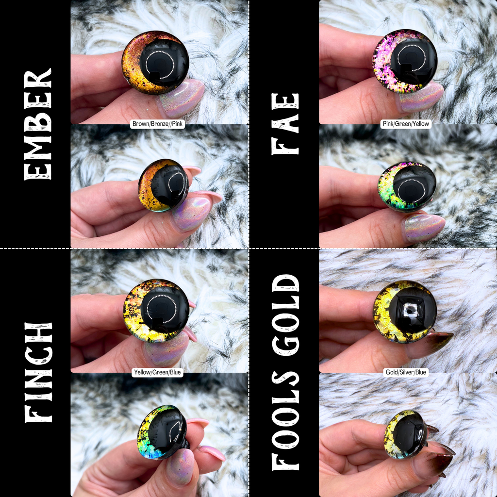 Hand Painted Safety Eyes (34 color options)