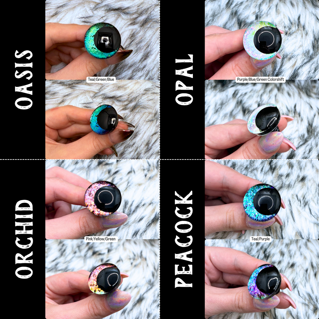 Hand Painted Safety Eyes (34 color options)