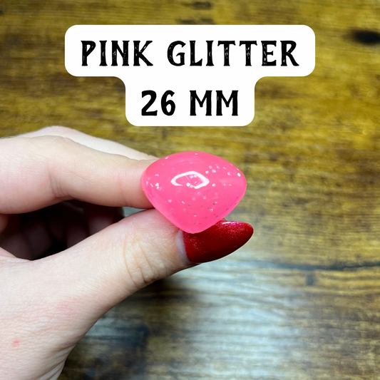 Pink Glitter Safety Nose (26 MM)