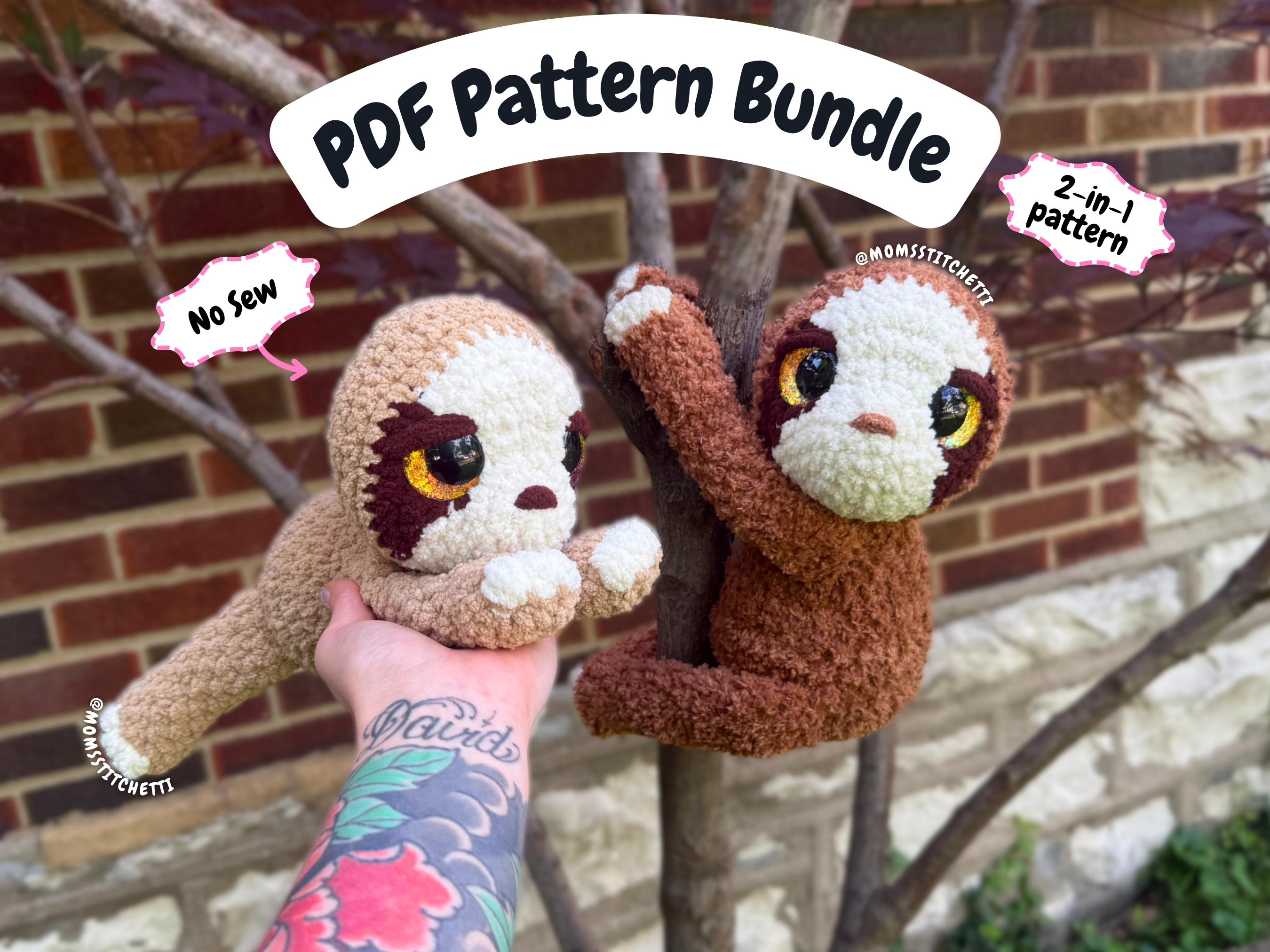 Sloth Crochet Pattern Bundle