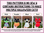 Halloween Kitty Crochet Pattern (No Sew)