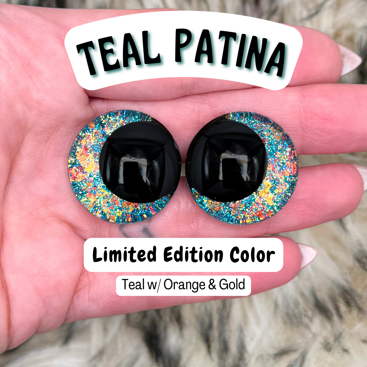 Limited Edition Safety Eyes (Teal Patina)