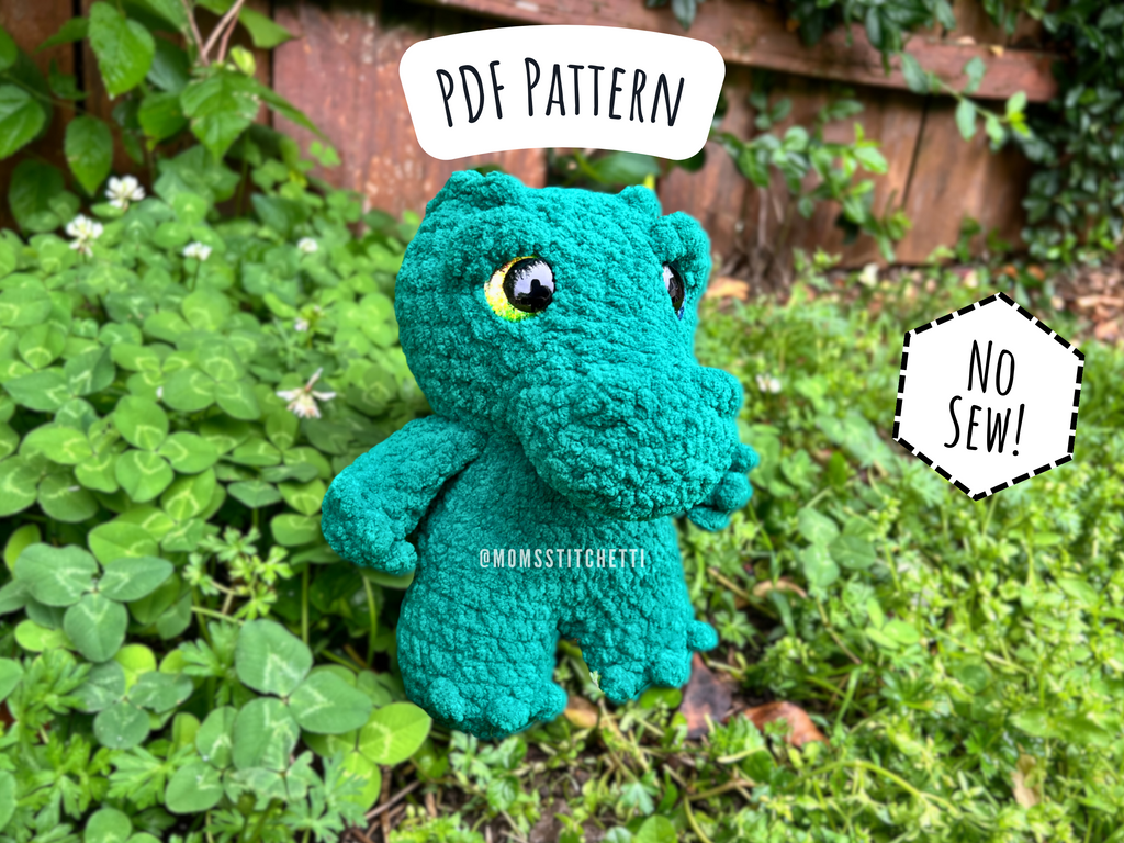 Crocodile Crochet Pattern (No Sew!)