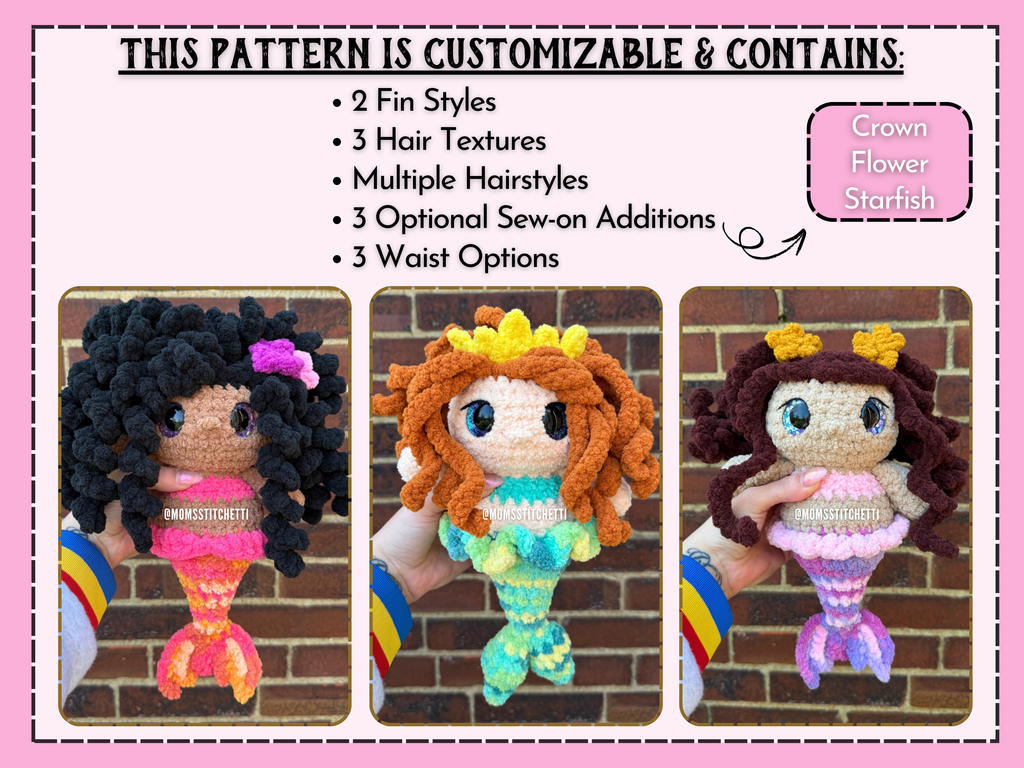 Mermaid Crochet Pattern (No Sew)