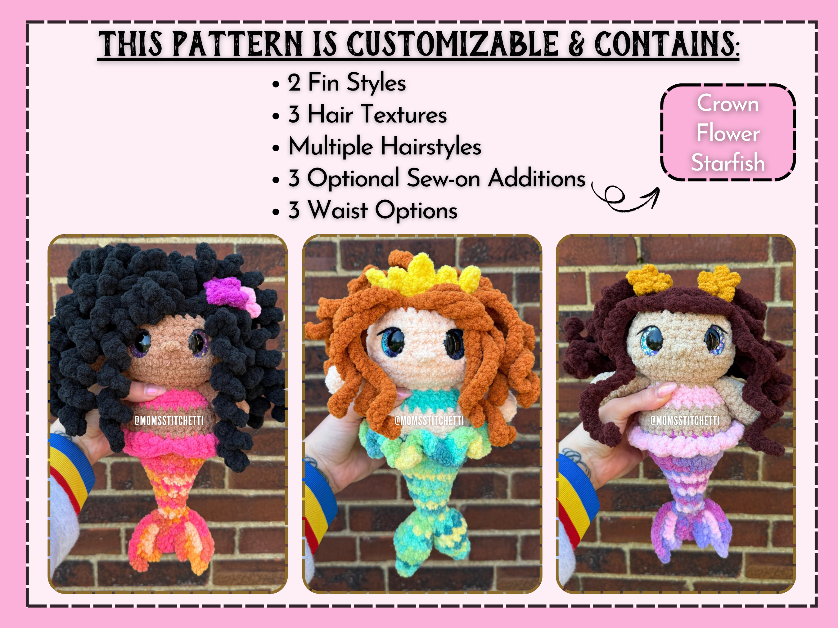 Mermaid Crochet Pattern (No Sew)