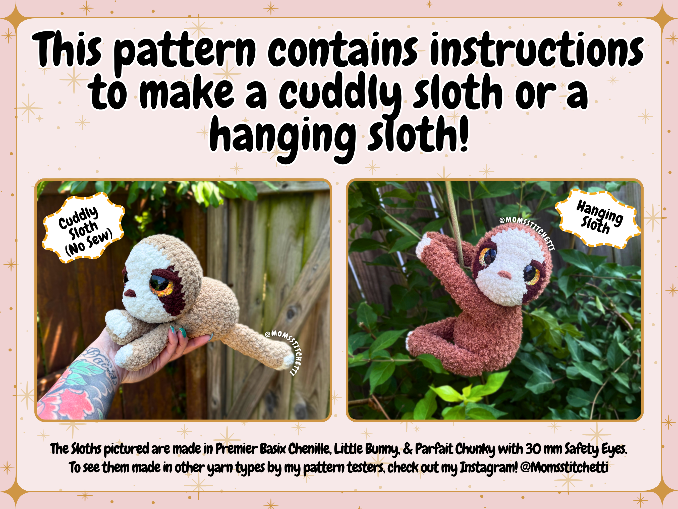 Sloth Crochet Pattern Bundle