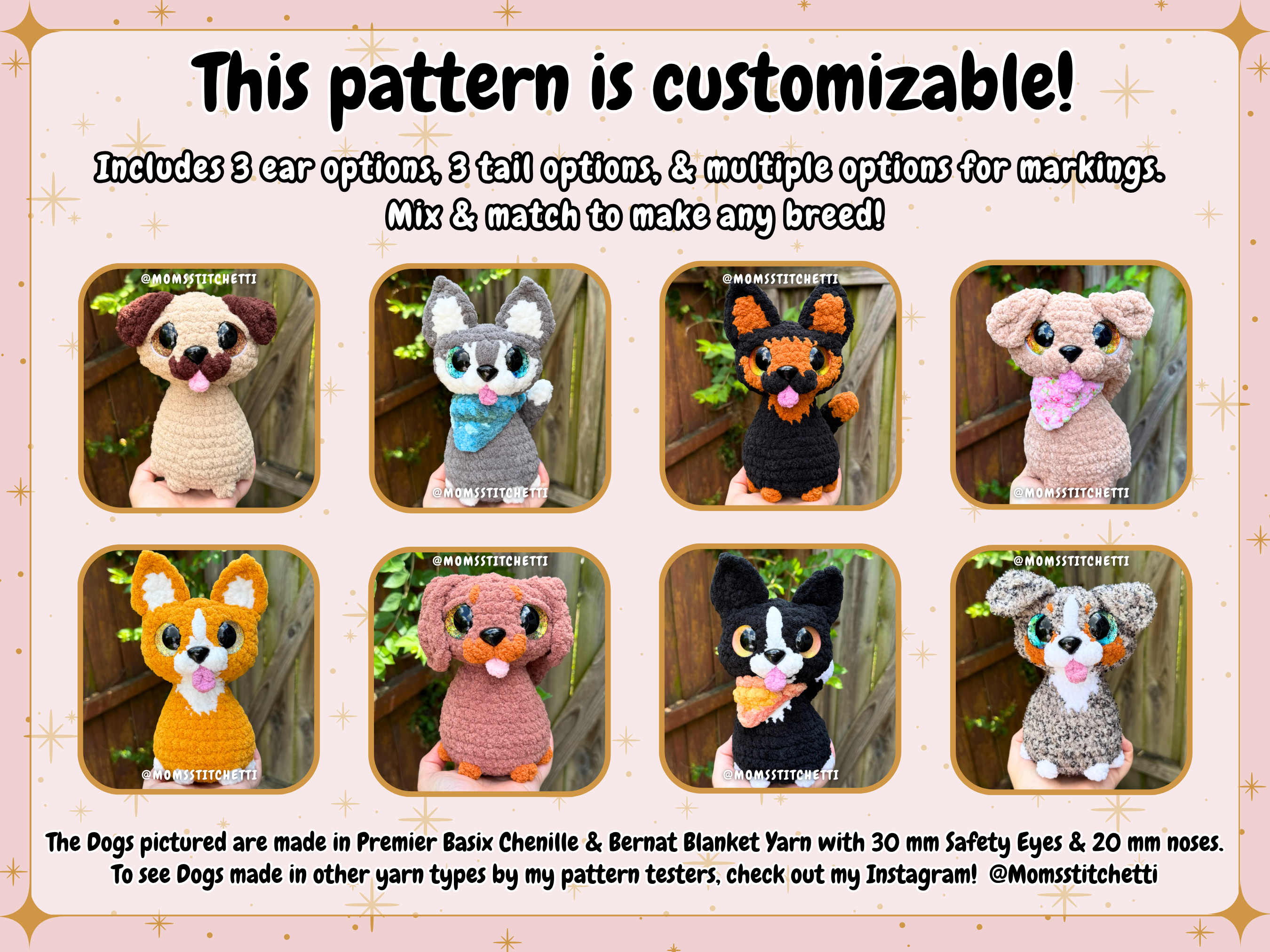 Sitting Puppy Crochet Pattern (No Sew)