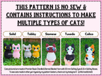 Sitting Kitty Crochet Pattern (No Sew)