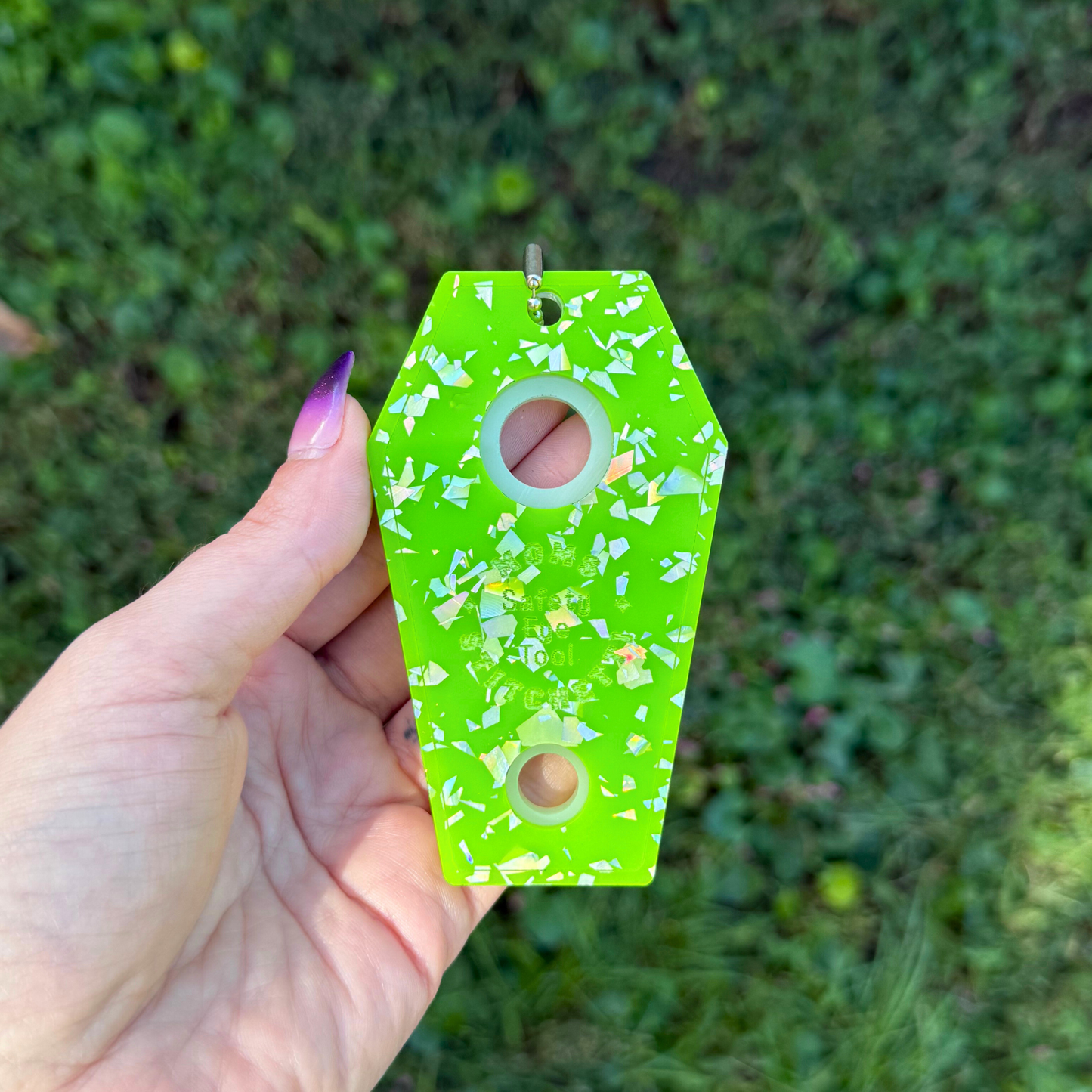 Lime Coffin Safety Eye Tool