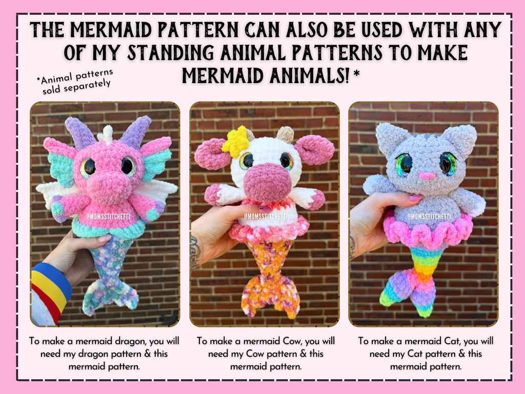 Mermaid Crochet Pattern (No Sew)
