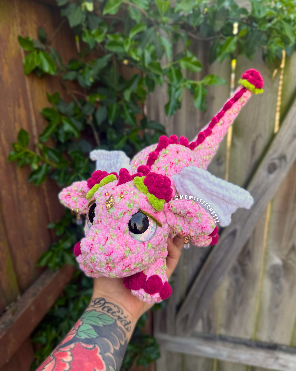 Rose Dragon Plushie