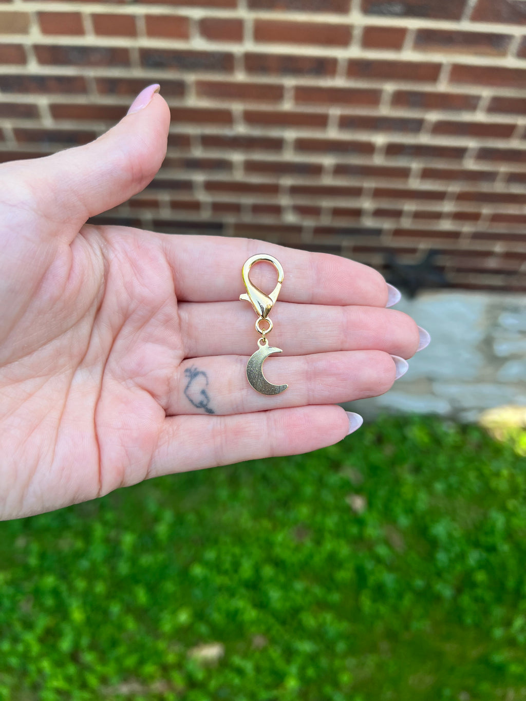 Gold Moon Stitch Markers