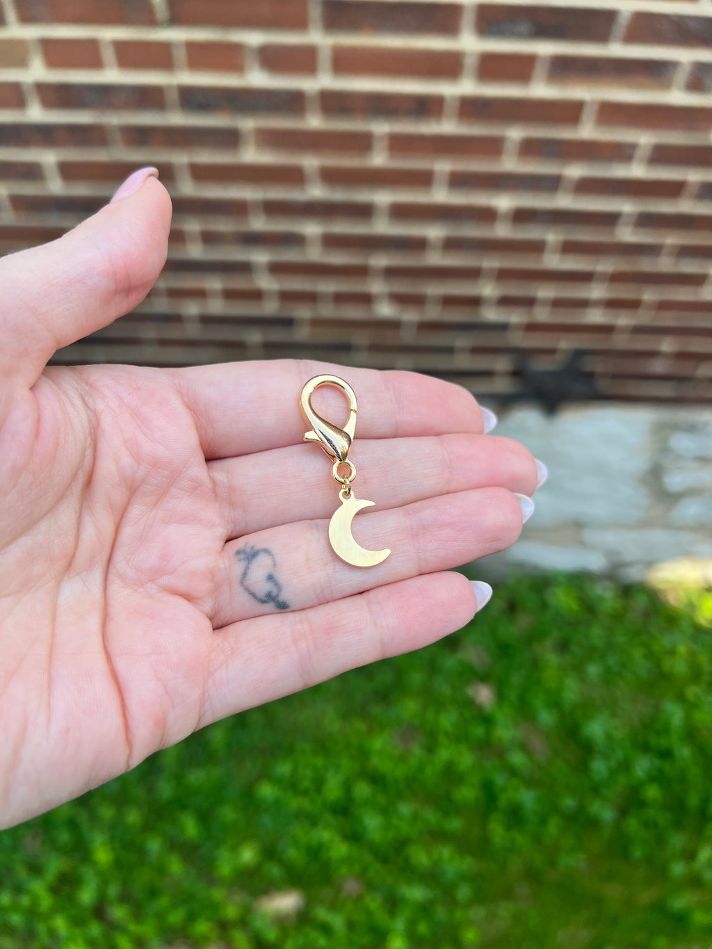 Gold Moon Stitch Markers