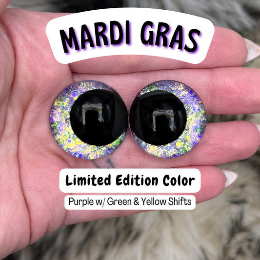Limited Edition Safety Eyes (Mardi Gras)