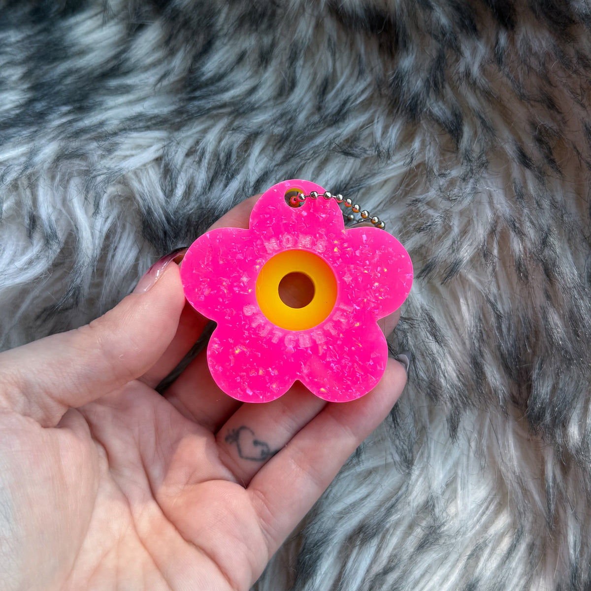 Pink Opal Flower Safety Eye Tool