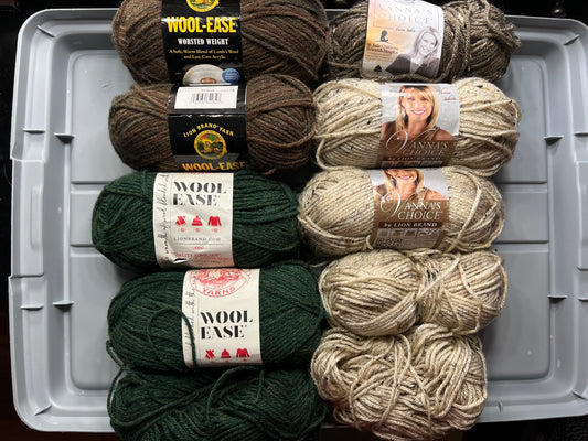LOT - Lion Brand Wool Ease & Vanna’s Choice