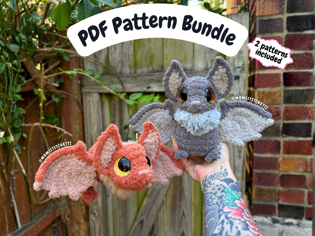 Kawaii Bat Crochet Pattern Bundle