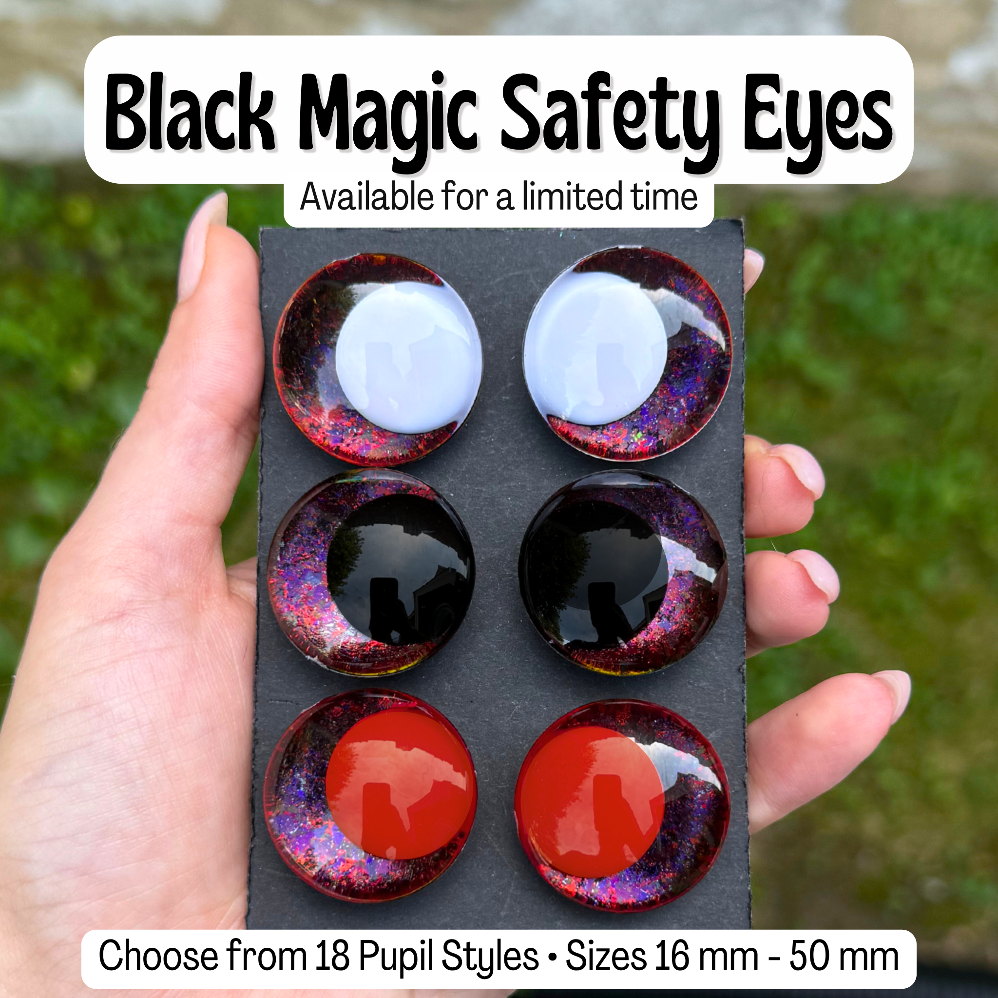 Black Magic Safety Eyes (Available for a Limited Time)