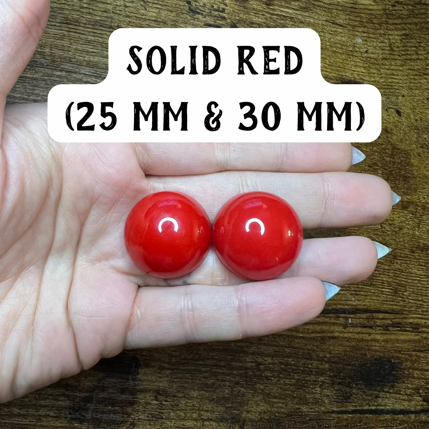 Solid Red Safety Eyes – Moms Stitchetti