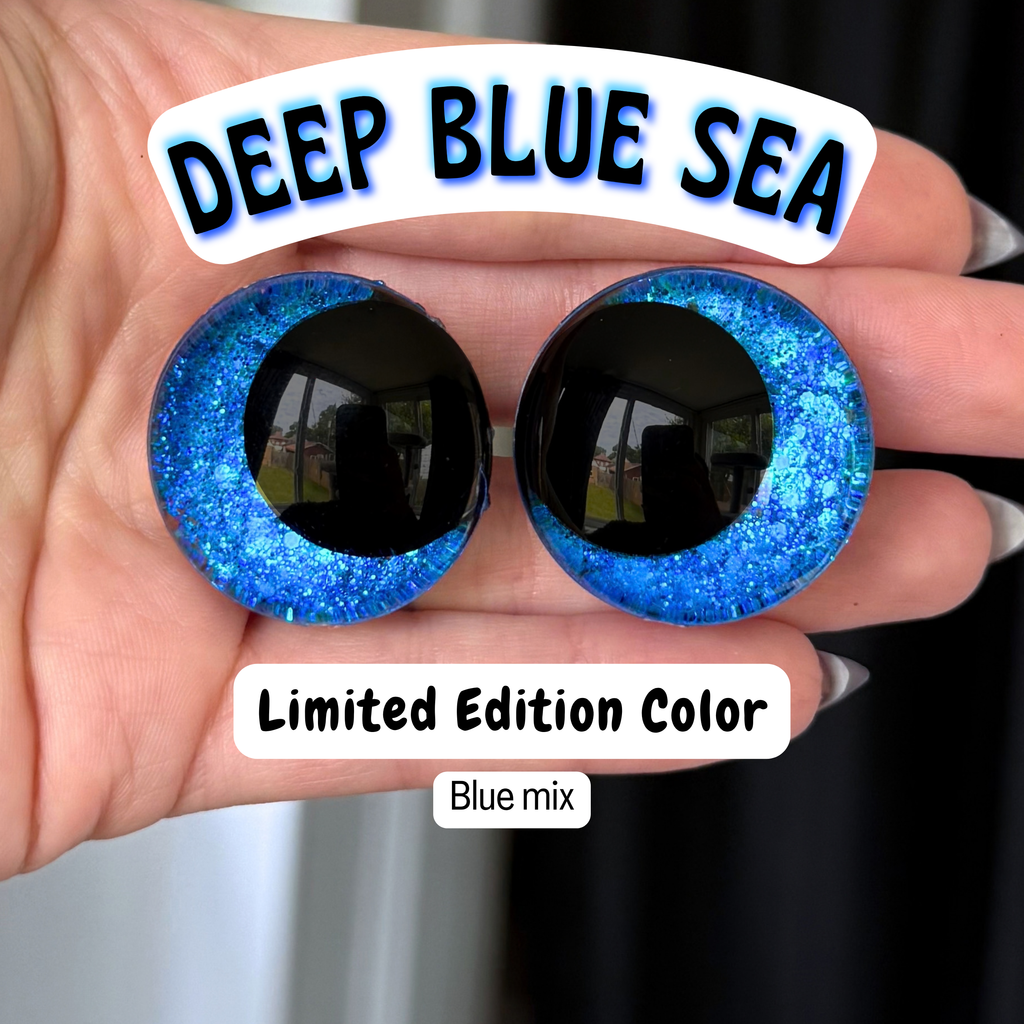 Limited Edition Safety Eyes (Deep Blue Sea)
