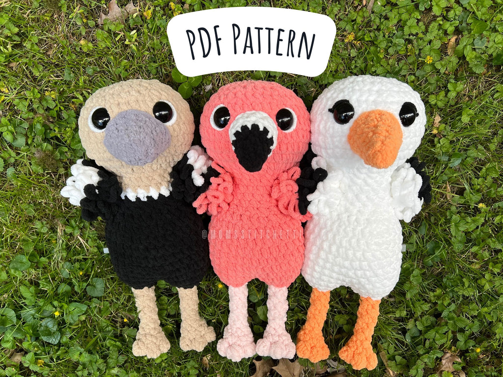 Flamingo/Ostrich/Stork Crochet Pattern