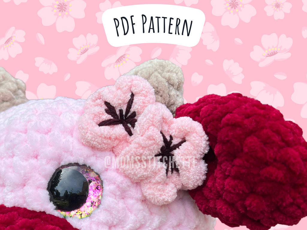 Cherry Blossom Crochet Pattern (No Sew)