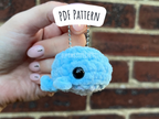 Whale Keychain Crochet Pattern (No Sew)