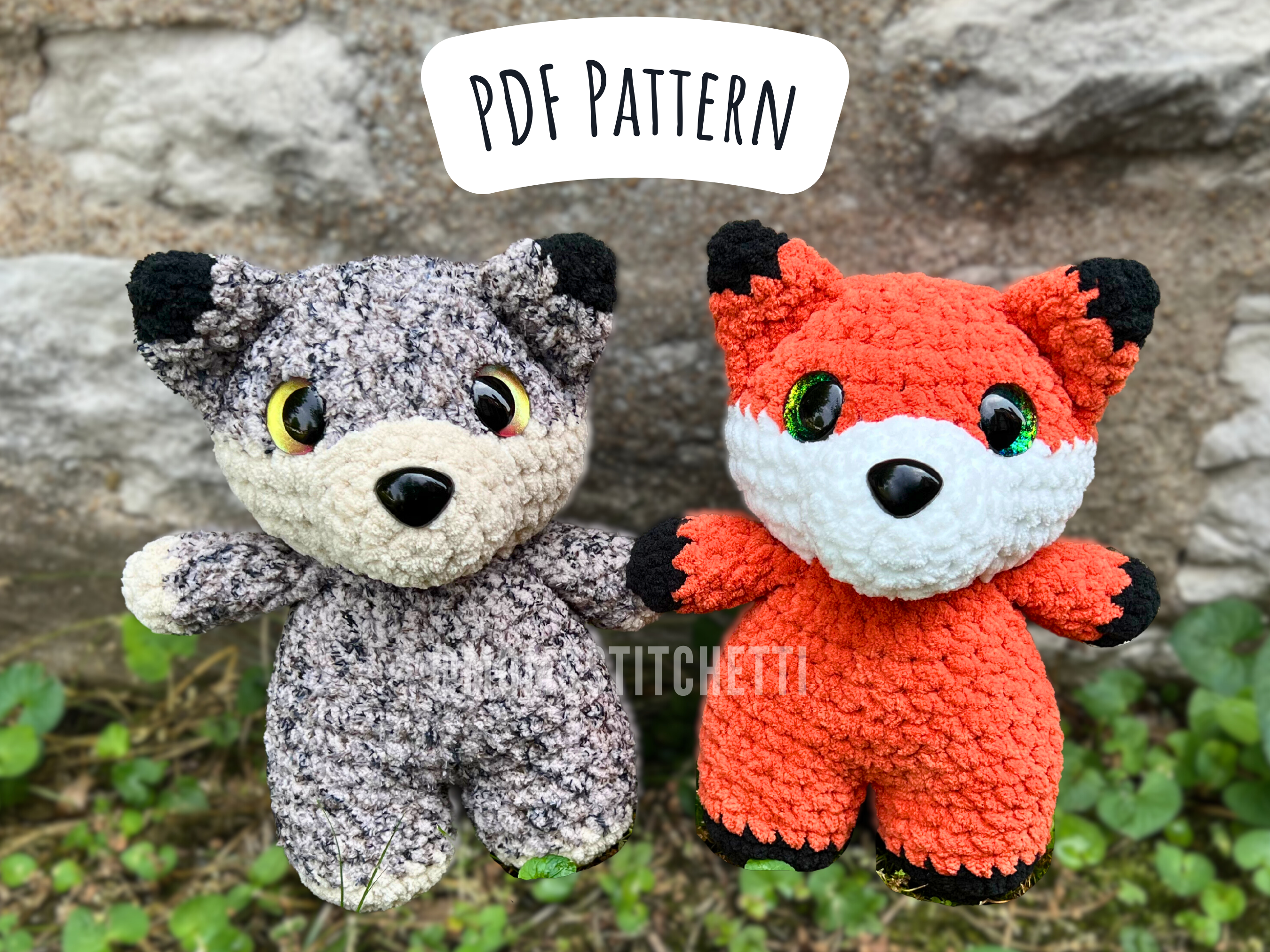 Fox and Wolf Crochet Pattern