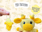 Banana Cow Mod + Keychain Crochet Pattern (No Sew)