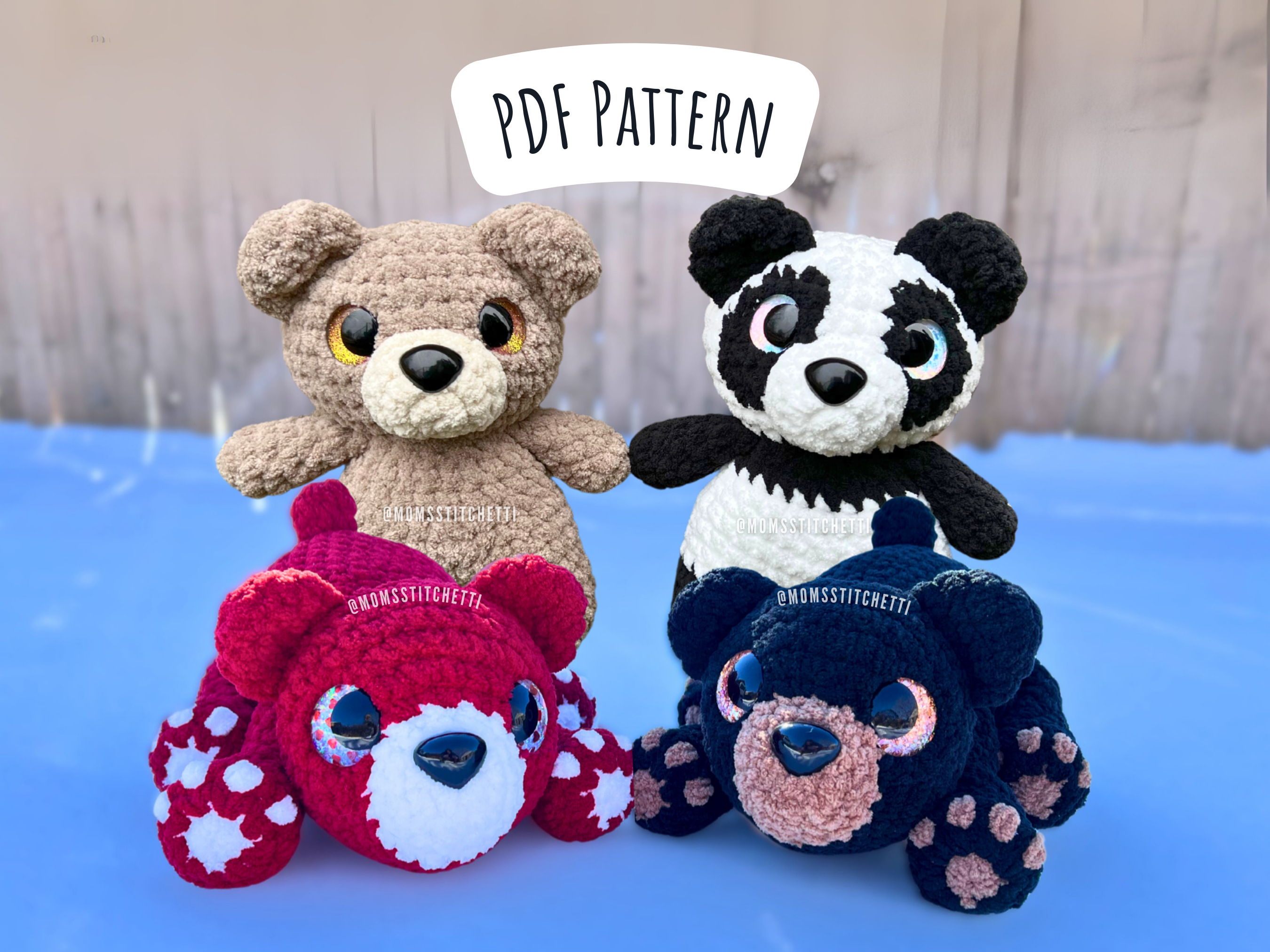 Bear Crochet Pattern Pack