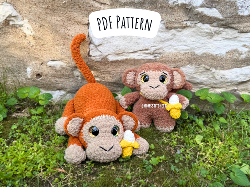 Monkey Crochet Pattern Pack – Moms Stitchetti