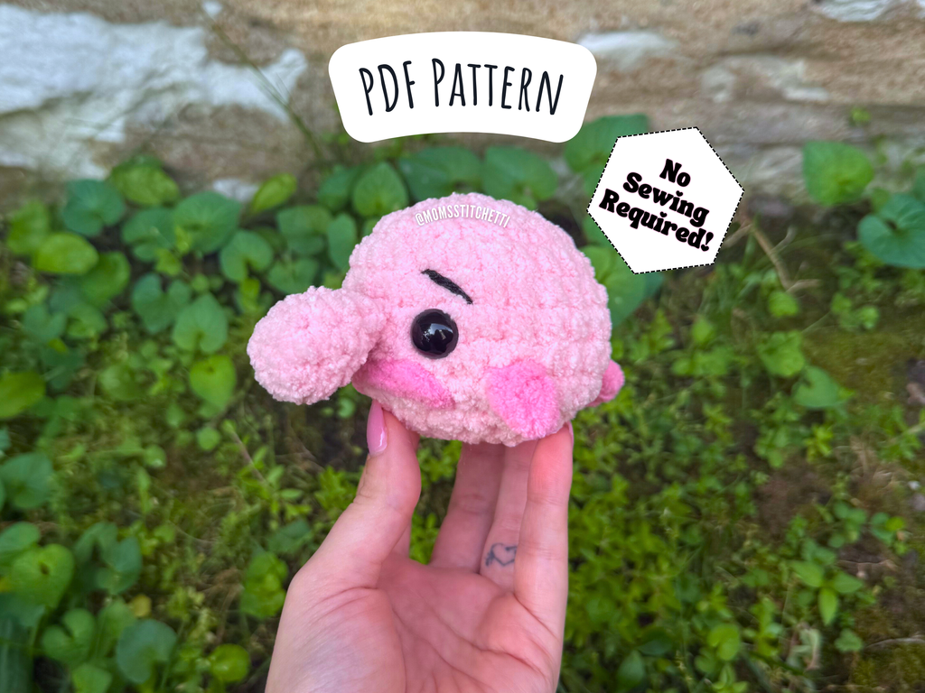 Blobfish Crochet Pattern (No Sew)