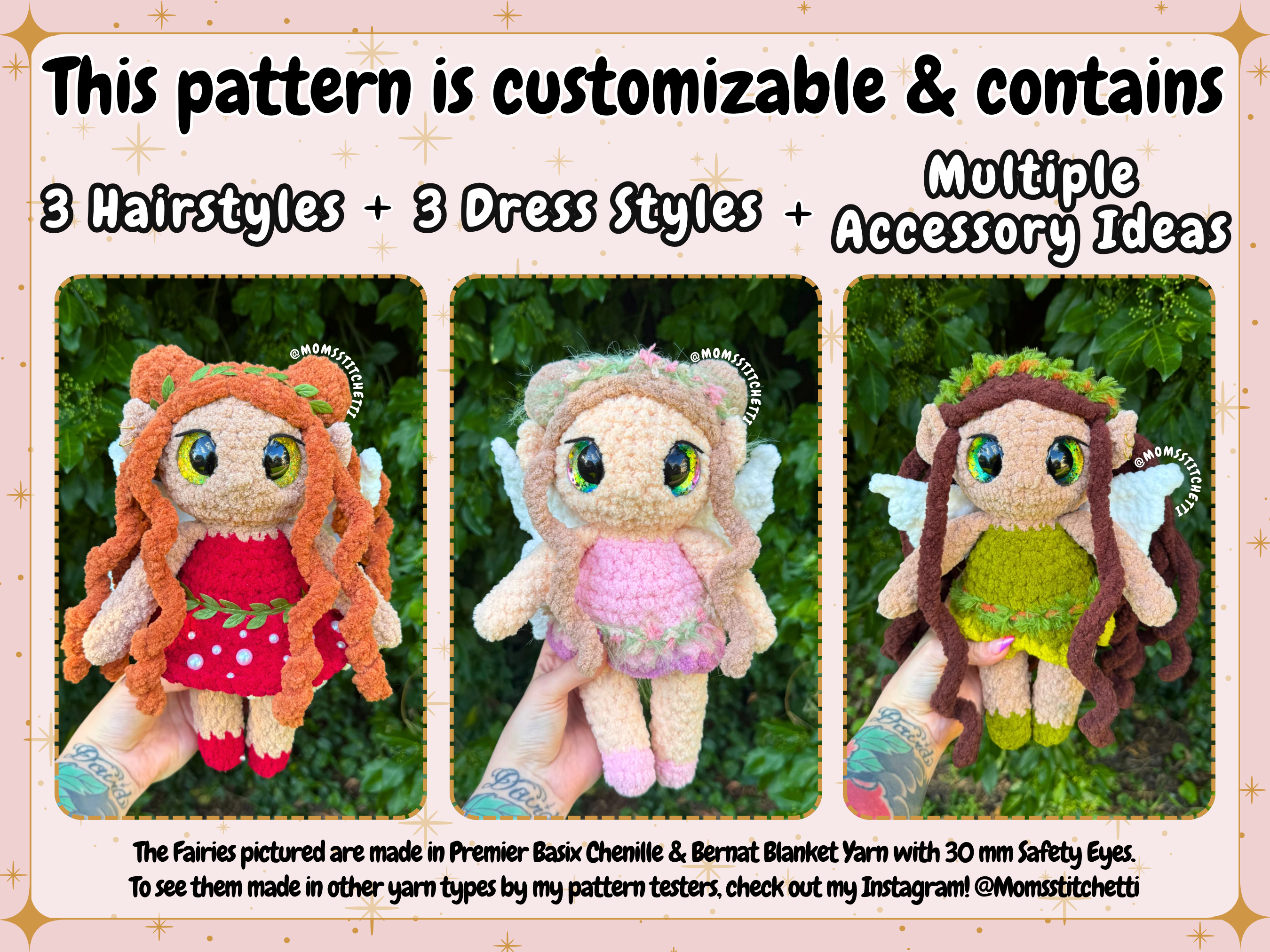 Fairy Crochet Pattern (Low Sew)