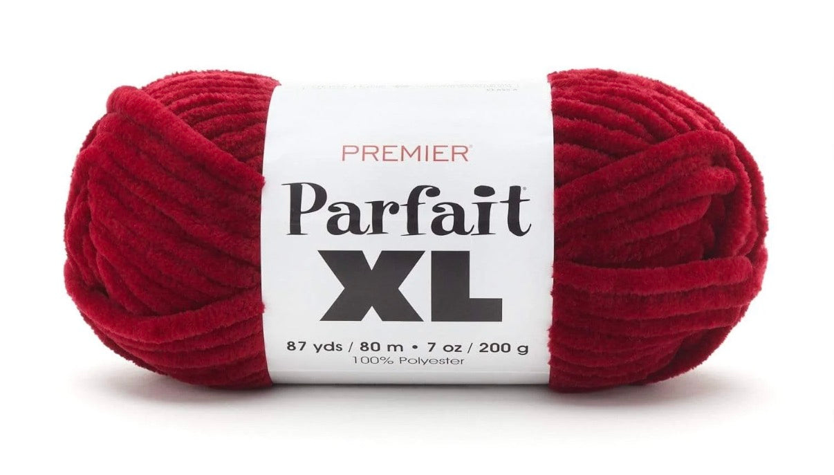 2 Skeins Burgundy Premier Parfait XL Yarn