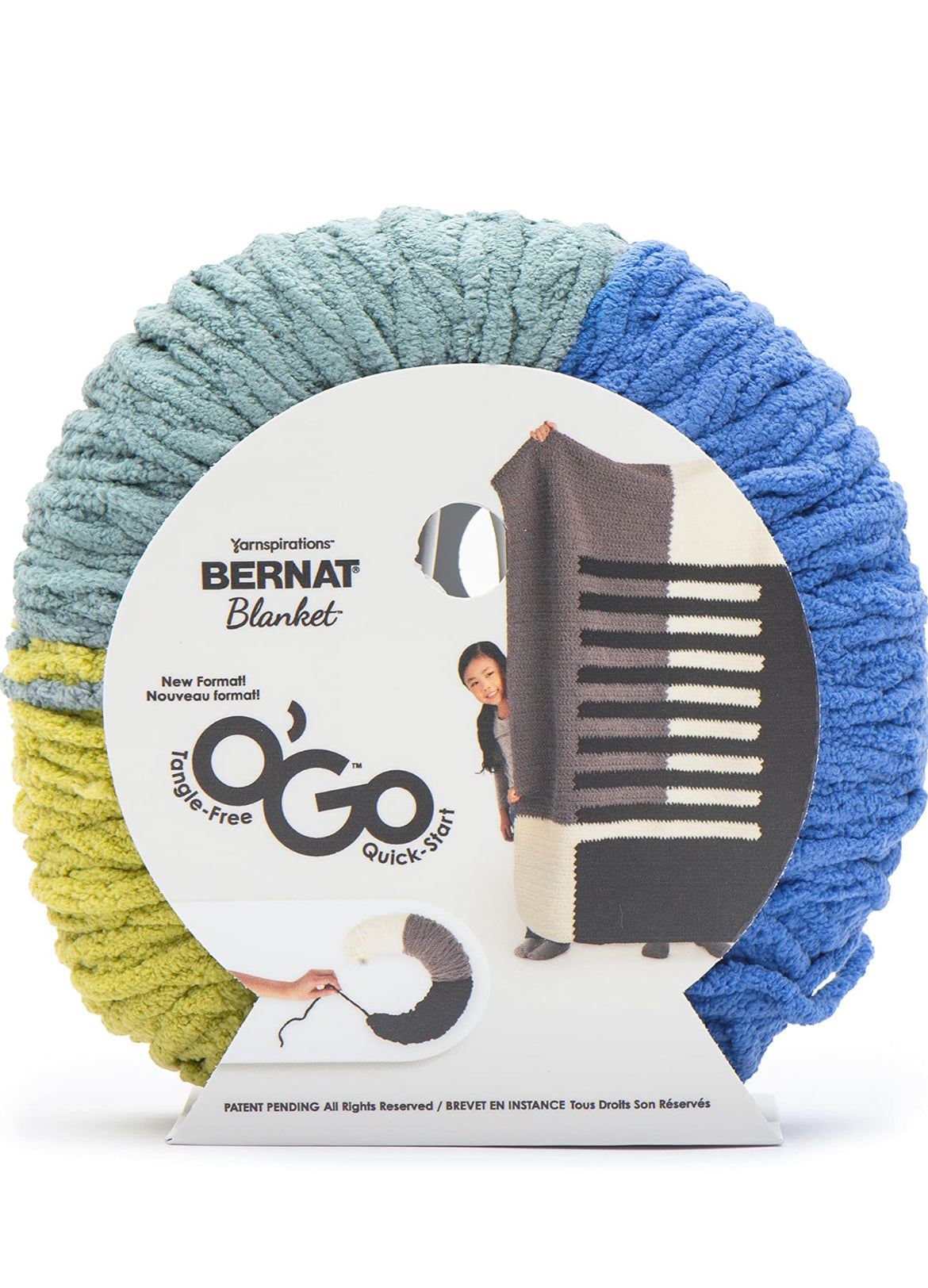 Lot of 3 - Bernat Blanket Yarn O’Go - Scuba