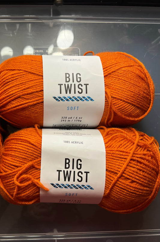 LOT of 1 3/4 - Big Twist Soft - Orange