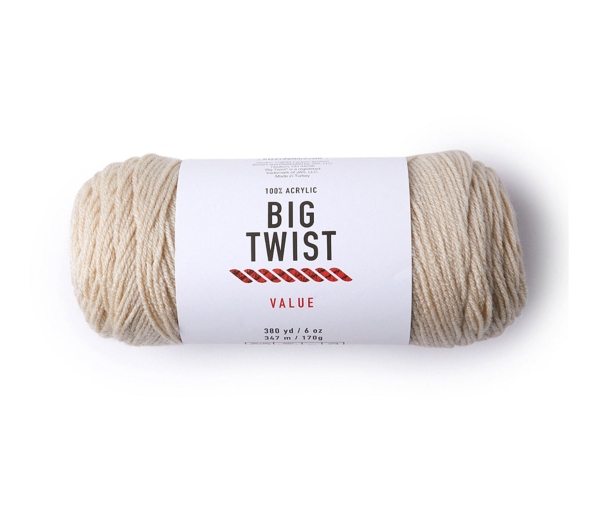 LOT of 8 - Big Twist Value - Cream