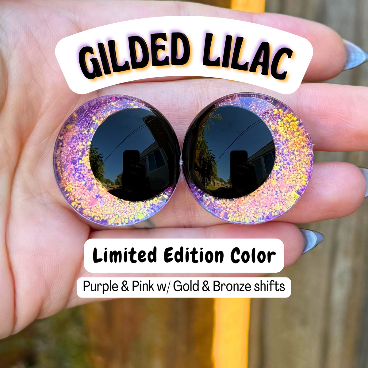 Limited Edition Safety Eyes (Gilded Lilac)