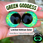 Limited Edition Safety Eyes (Green Goddess)