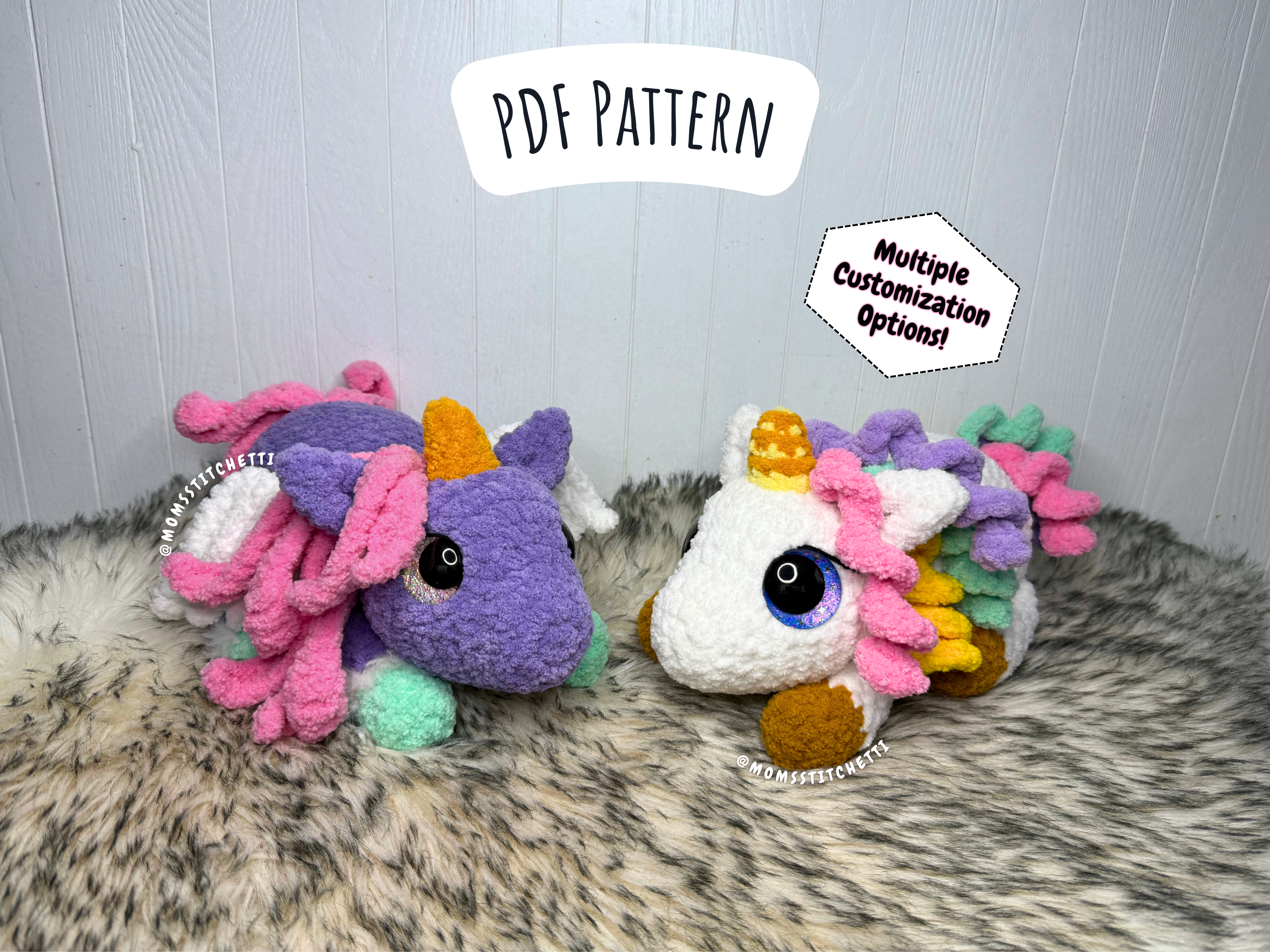 Snuggle Unicorn & Pegasus Crochet Pattern