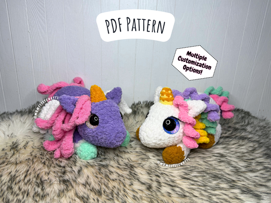 Snuggle Unicorn & Pegasus Crochet Pattern