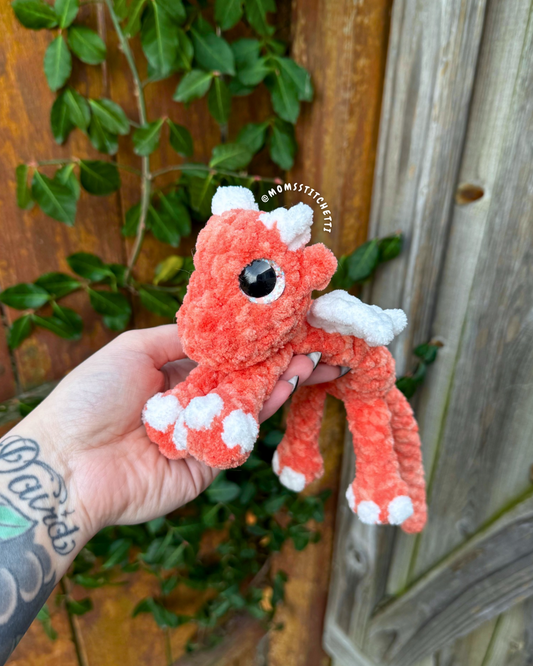 Orange Mini Dragon Plushie