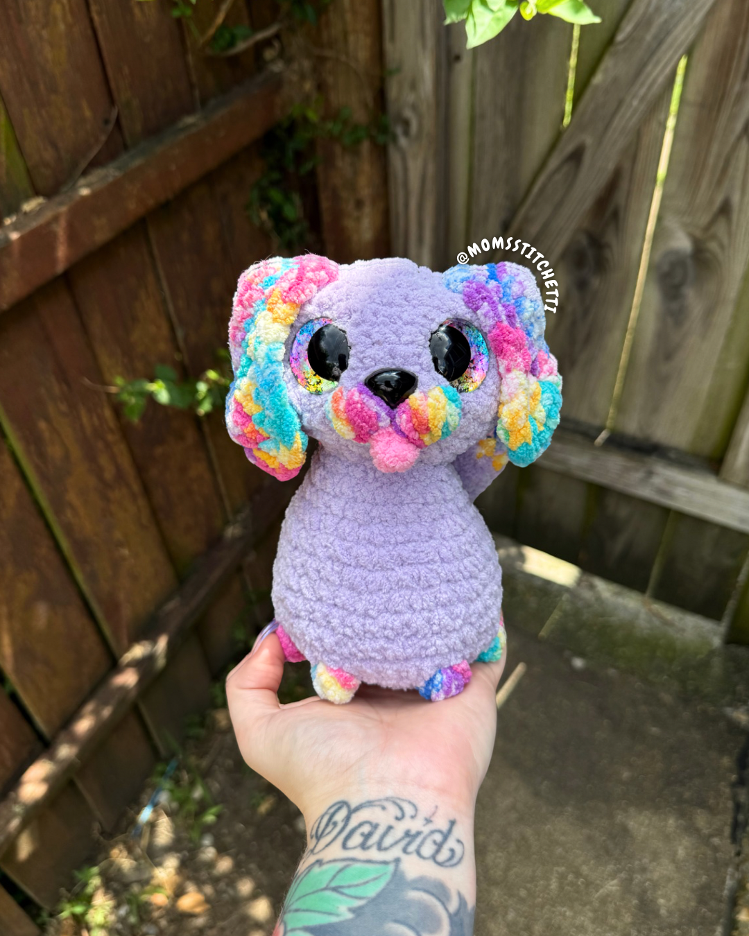 Rainbow Puppy Plushie