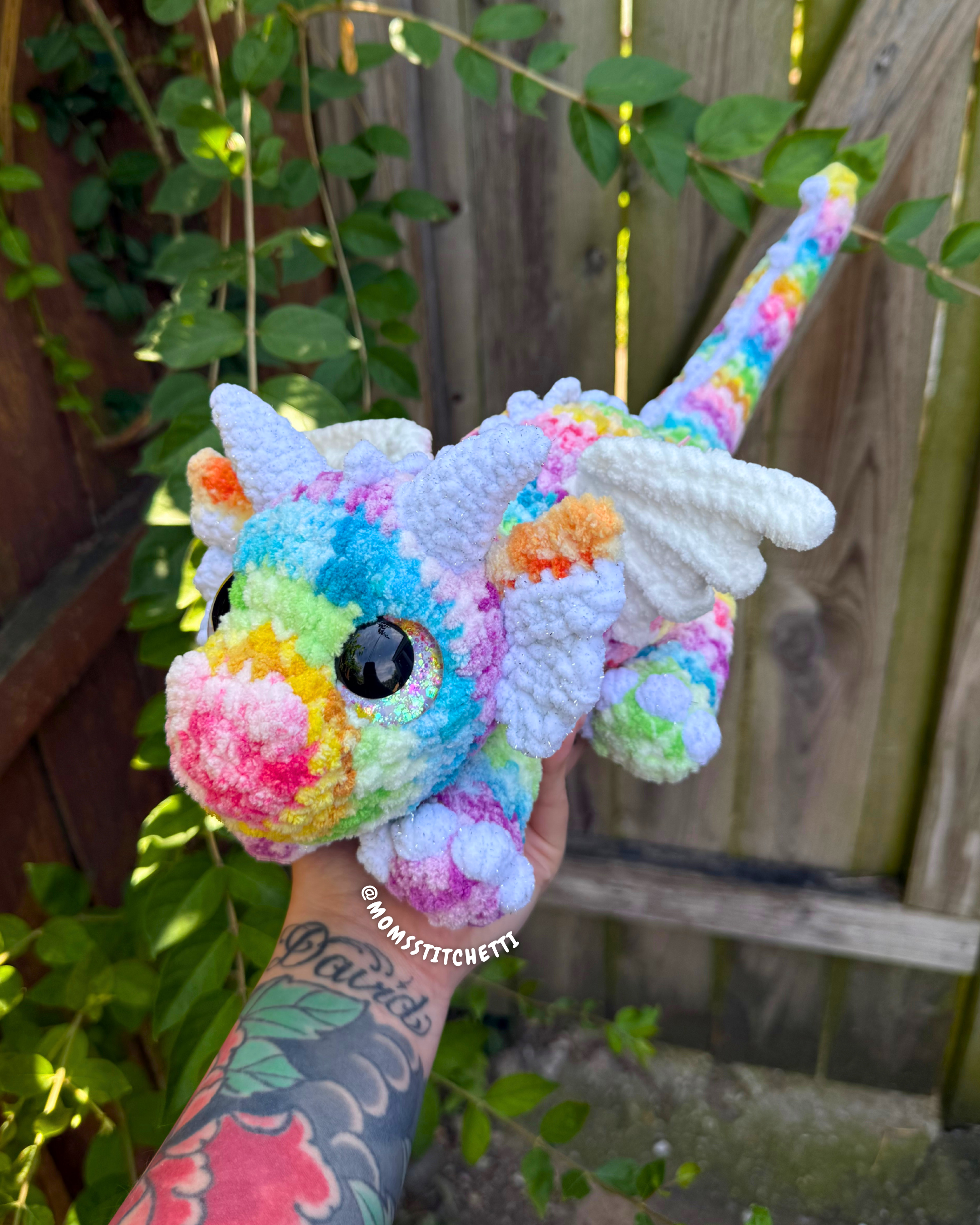 Rainbow Dragon Plushie