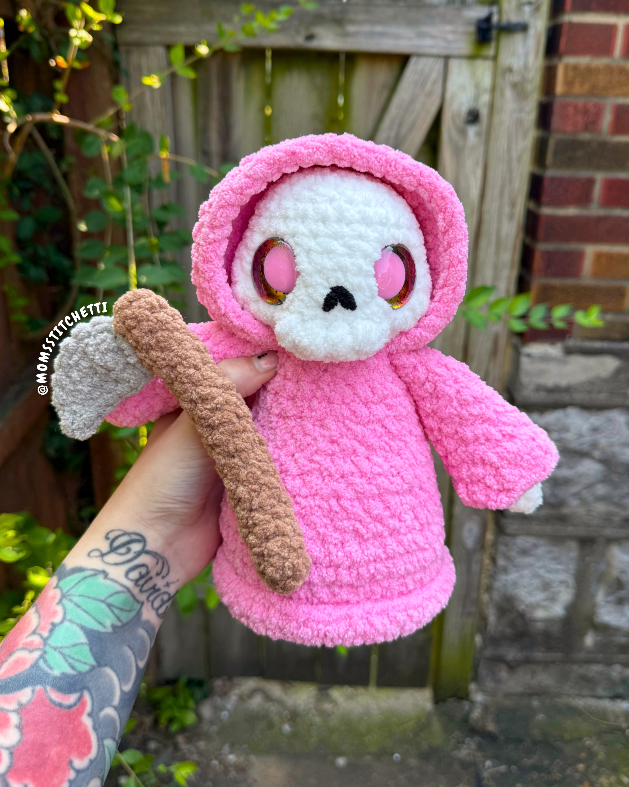 Pink Grim Reaper Plushie