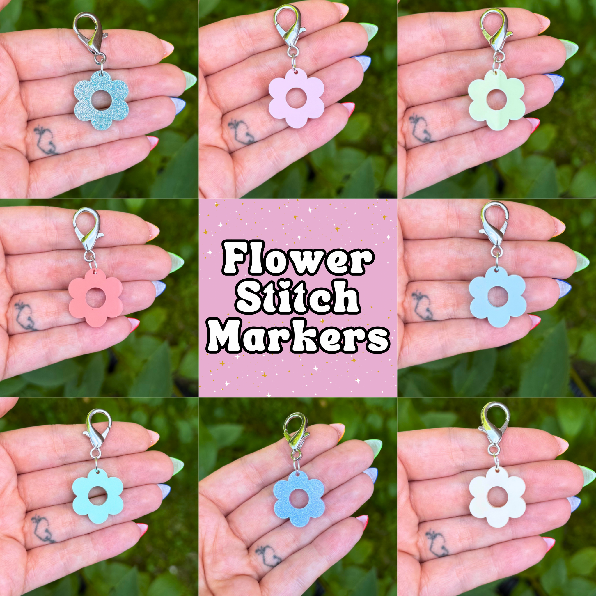 Flower Stitch Markers