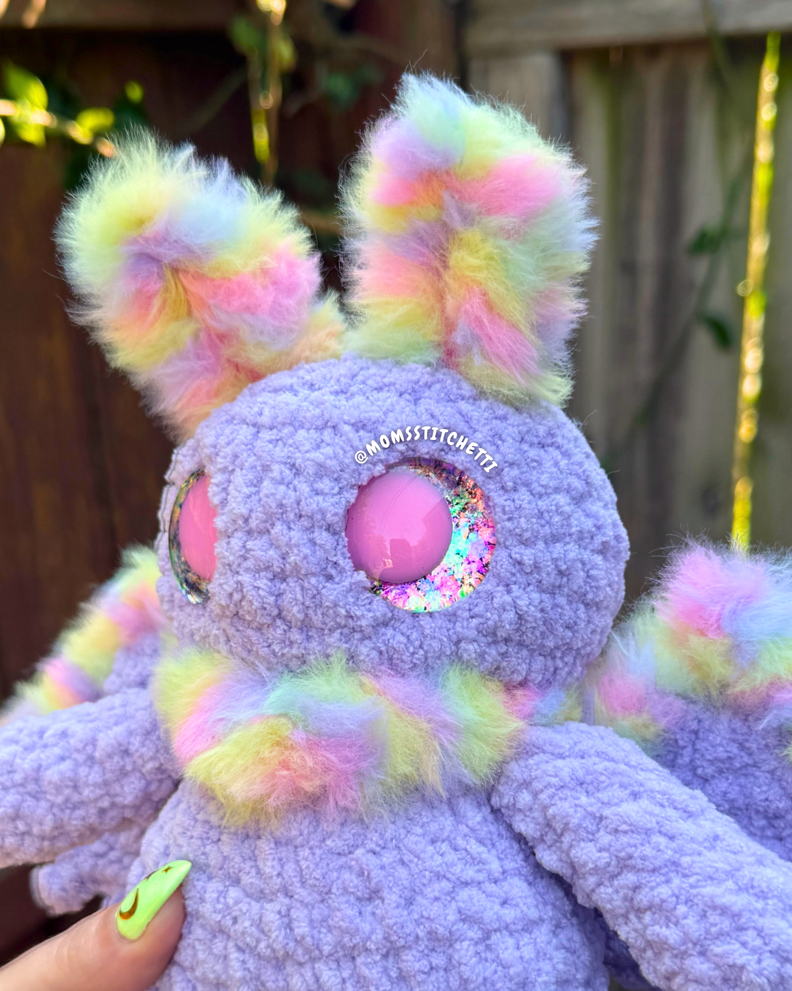 Rainbow Mothman Plushie