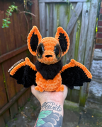 Jack-o-lantern Bat Plushie